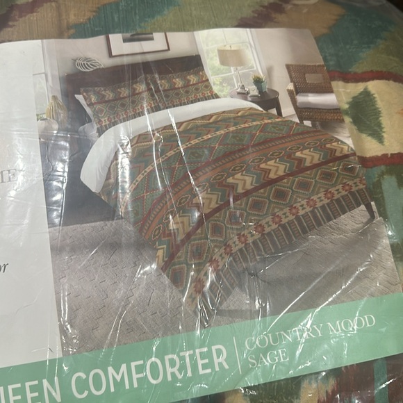 Laurel Home Country Mood Sage Southwest Comforter - Picture 2 of 10